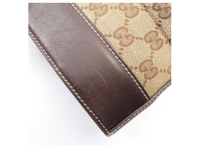 Borsa Tote Gucci GG Canvas Marrone Beige - vista 8