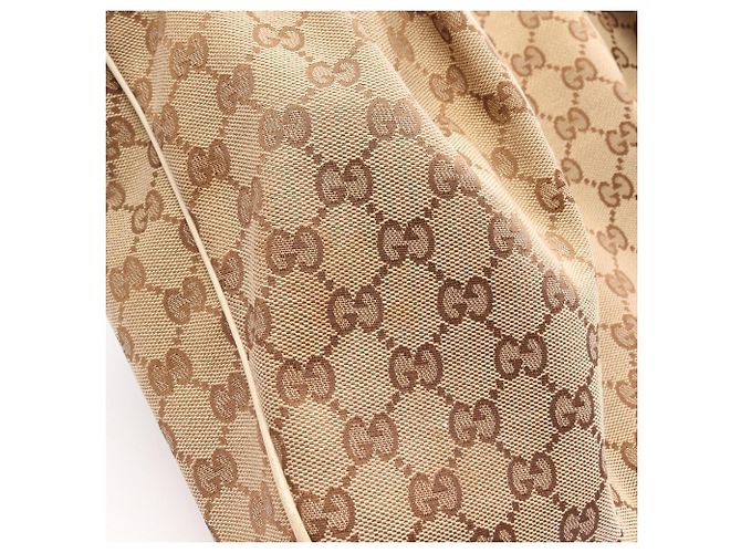 Borsa Tote Gucci GG Canvas Bianco Beige - vista 15