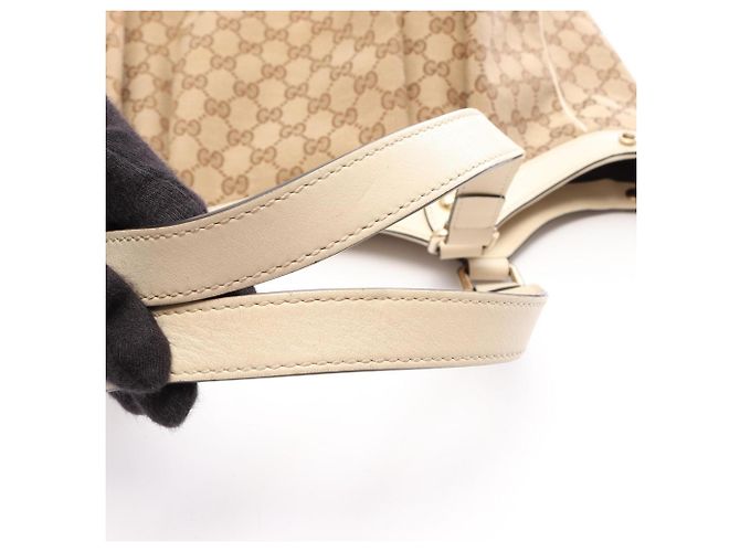 Borsa Tote Gucci GG Canvas Bianco Beige - vista 17