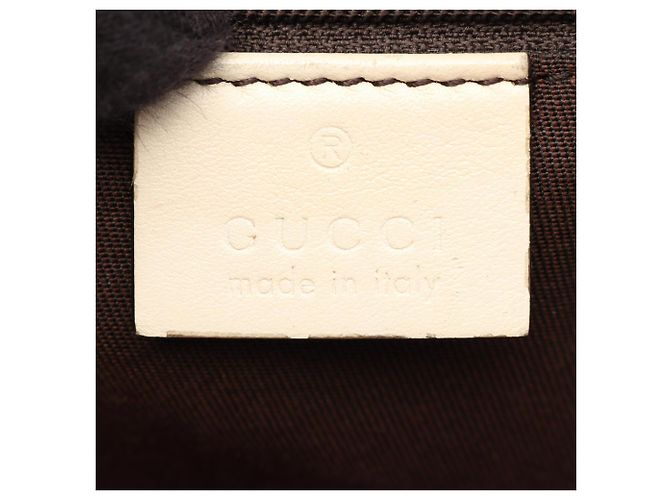Borsa Tote Gucci GG Canvas Bianco Beige - vista 4