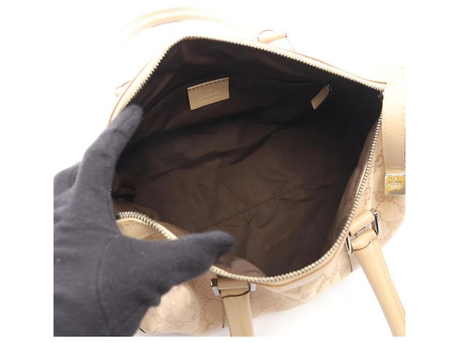 Borsa Gucci Beige GG Canvas - vista 3