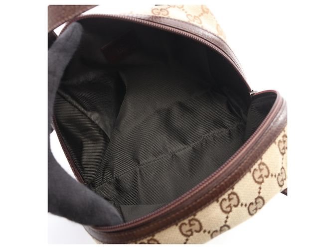 Borsa Gucci GG Canvas Marrone Beige - vista 3