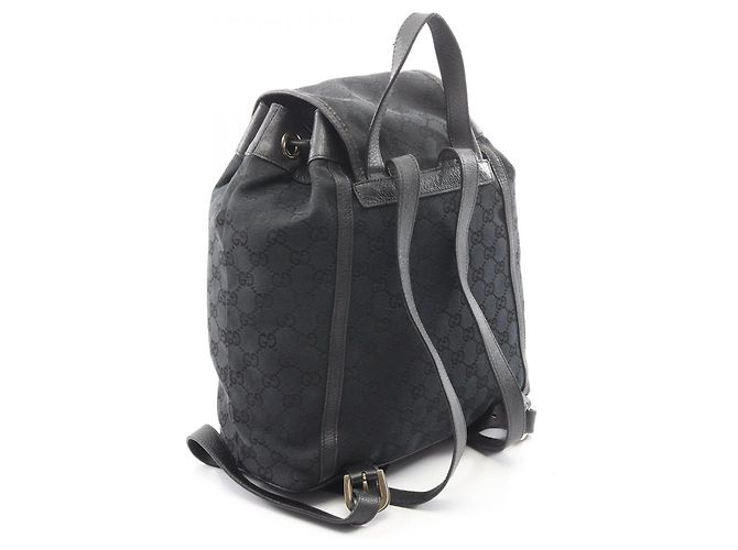Zaino/Borsa Gucci GG Canvas Nero - vista 2