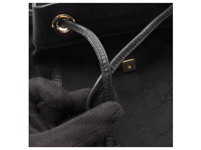 Zaino/Borsa Gucci GG Canvas Nero - vista 9