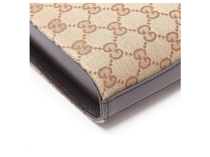 Borsa a tracolla mini bucket Gucci GG Shadow Marrone Beige - vista 5