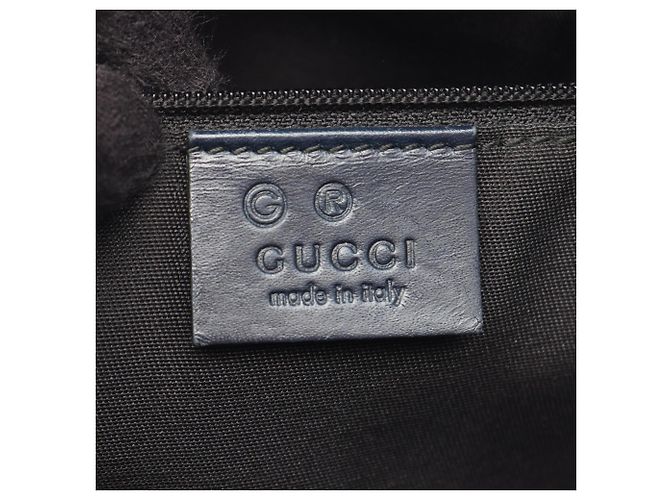 Borsa a Spalla Gucci GG Supreme Beige Blu navy - vista 4