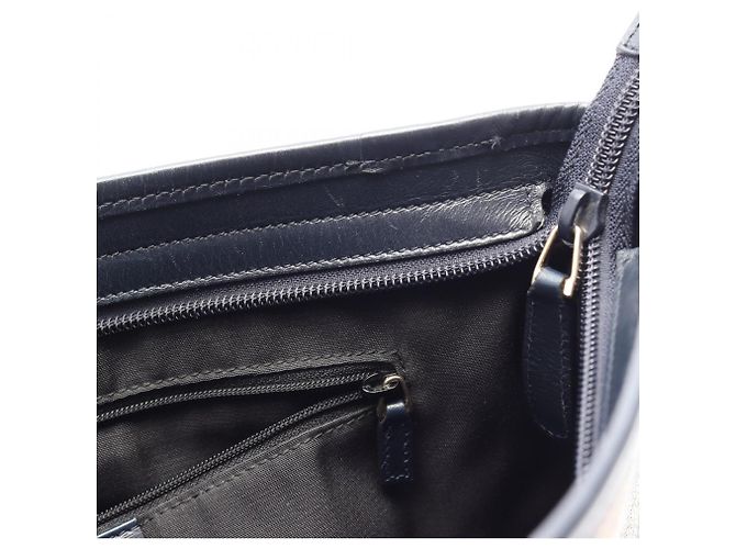 Borsa a Spalla Gucci GG Supreme Beige Blu navy - vista 5