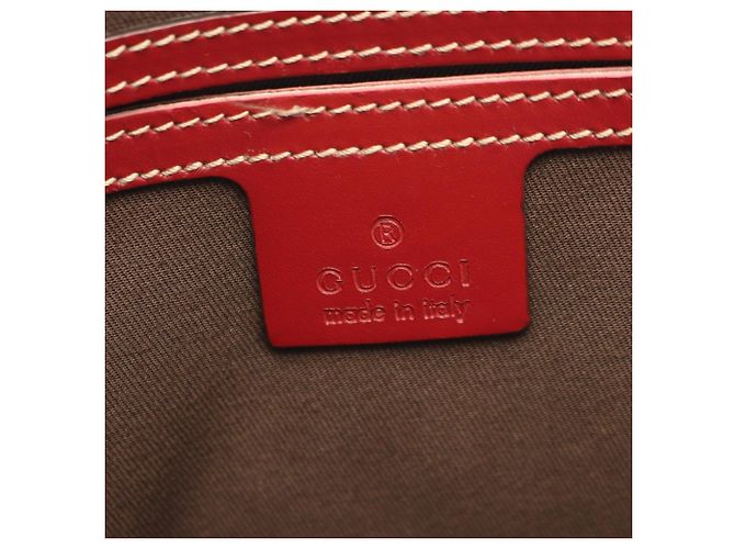 Borsa a tracolla Gucci GG Supreme Rosso Beige - vista 4