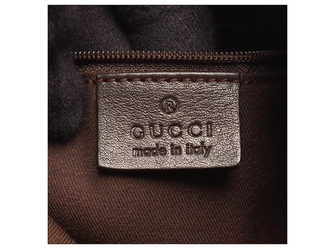 Borsa a Spalla Gucci Abbey GG Canvas Marrone Beige - vista 4