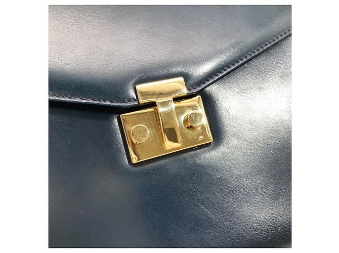 Vintage Handtasche Tiffany & Co. Marineblau - Ansicht 11