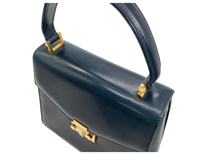 Vintage Handtasche Tiffany & Co. Marineblau - Ansicht 6
