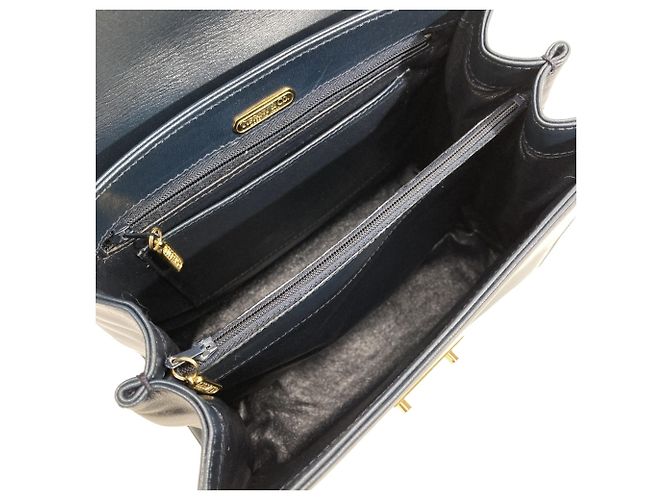 Vintage Handtasche Tiffany & Co. Marineblau - Ansicht 9