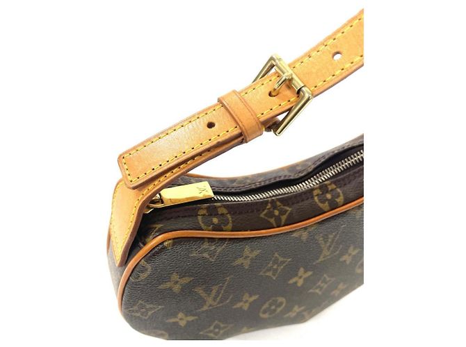 Pochette Croissant Louis Vuitton Borsa a Spalla Marrone Monogramma - vista 3