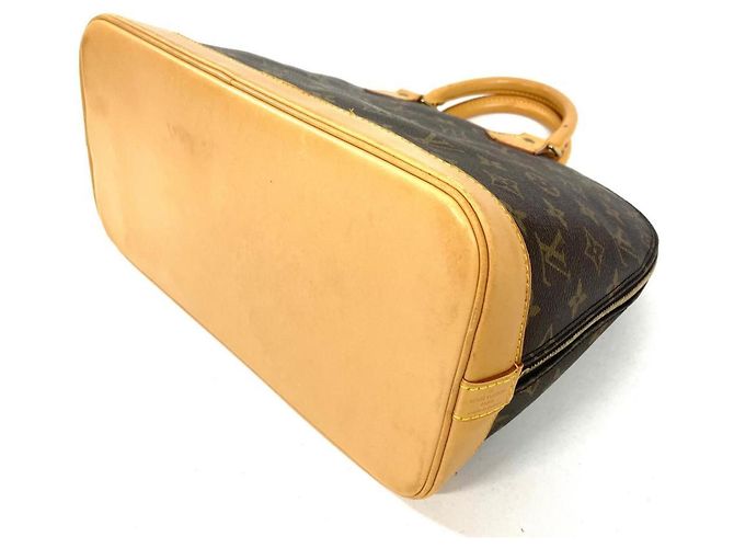 Borsa Louis Vuitton Alma PM Marrone Monogramma - vista 3