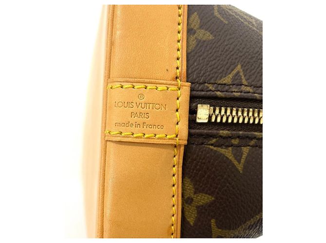 Borsa Louis Vuitton Alma PM Marrone Monogramma - vista 4