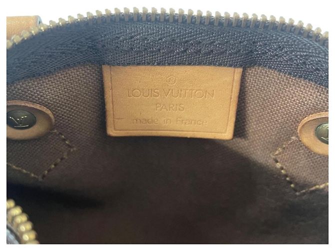 Borsa Louis Vuitton Mini Speedy Marrone Monogramma - vista 6