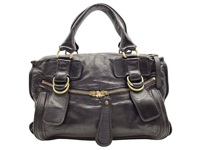 Borsa in pelle Chloé Chloe Bay - vista 3