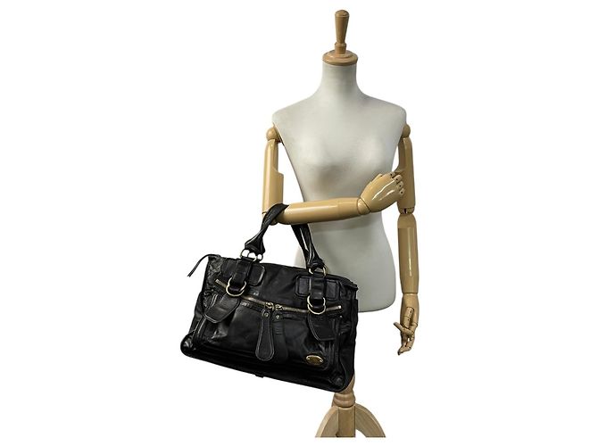 Borsa in pelle Chloé Chloe Bay - vista 4