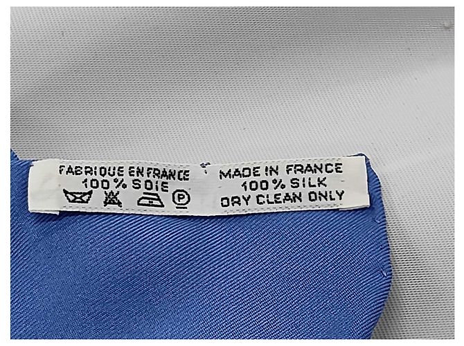 Hermès Hermes Carré 90 Seta multicolore 90 x 90 Blu - vista 6