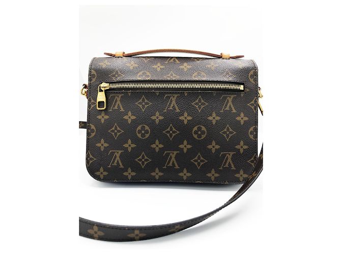 Borsa a tracolla Louis Vuitton Monogram Canvas Pochette Métis Marrone Monogramma - vista 10