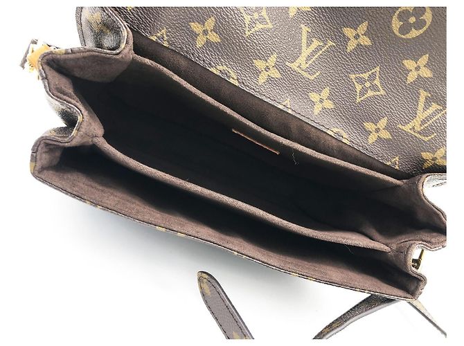 Borsa a tracolla Louis Vuitton Monogram Canvas Pochette Métis Marrone Monogramma - vista 15