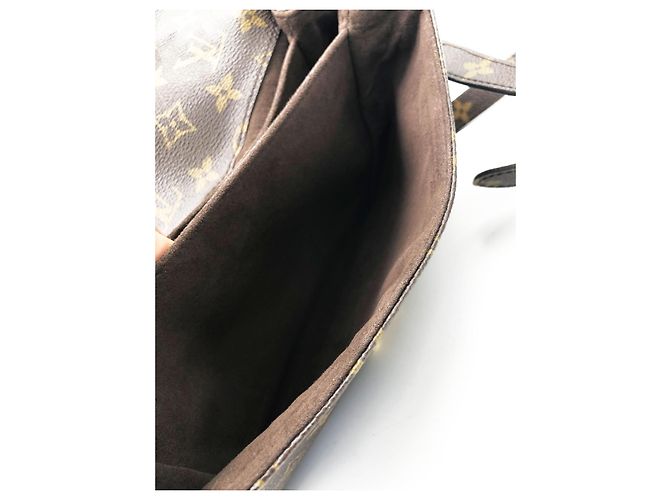 Borsa a tracolla Louis Vuitton Monogram Canvas Pochette Métis Marrone Monogramma - vista 17
