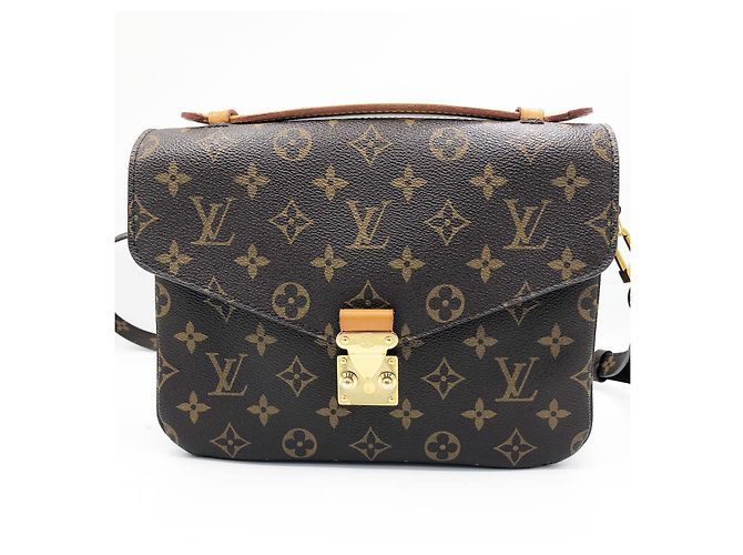 Borsa a tracolla Louis Vuitton Monogram Canvas Pochette Métis Marrone Monogramma - vista 3