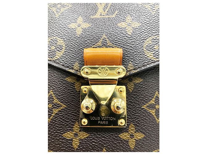 Borsa a tracolla Louis Vuitton Monogram Canvas Pochette Métis Marrone Monogramma - vista 6