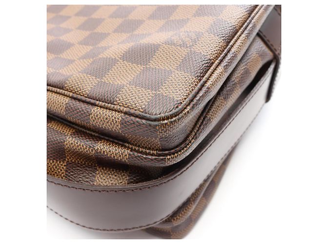 Borsa a tracolla Louis Vuitton Naviglio Damier Ebene Marrone - vista 10