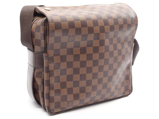 Borsa a tracolla Louis Vuitton Naviglio Damier Ebene Marrone - vista 2