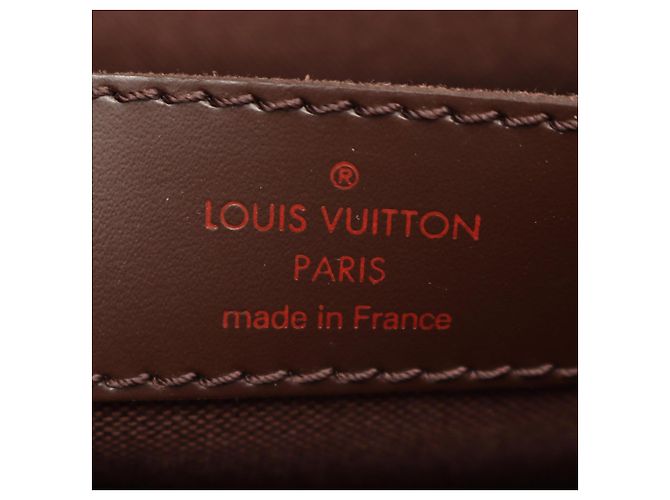 Borsa a tracolla Louis Vuitton Naviglio Damier Ebene Marrone - vista 4