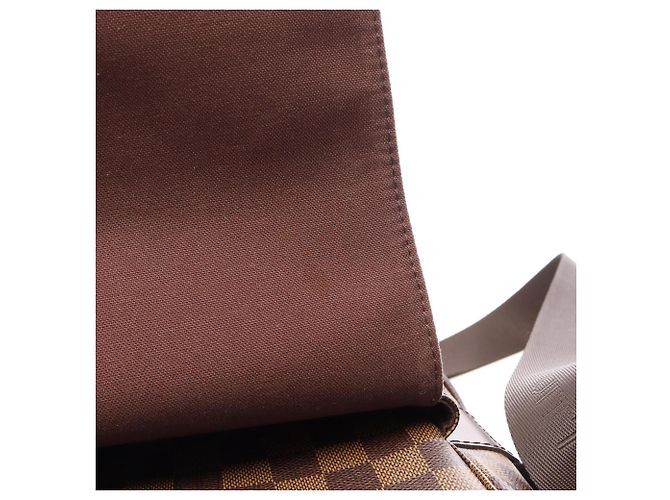 Borsa a tracolla Louis Vuitton Naviglio Damier Ebene Marrone - vista 6