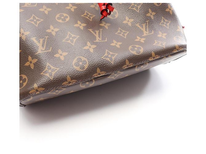 Néonoé Bolsa de Ombro Louis Vuitton NeoNoe Marrom Vermelho - vista 7