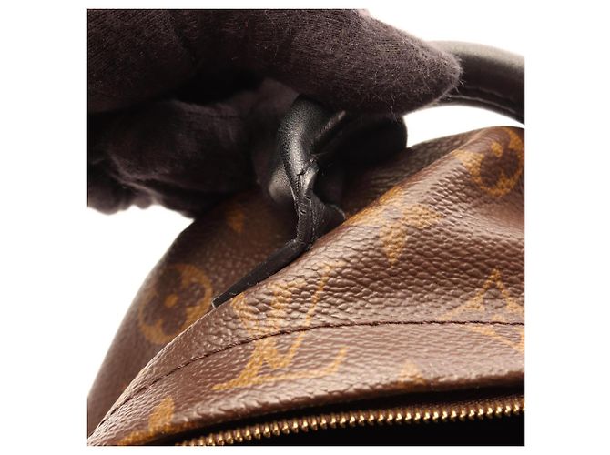 Mini zaino Louis Vuitton Palm Springs Marrone Nero - vista 7