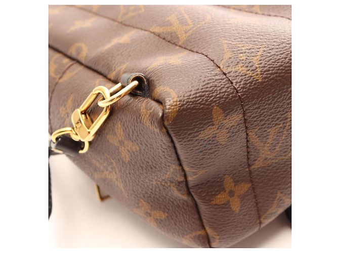 Mini zaino Louis Vuitton Palm Springs Marrone Nero - vista 9