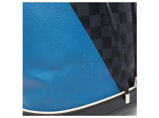 Borsa a tracolla Louis Vuitton Noe Marin Damier Cobalt Nero Multicolore - vista 8