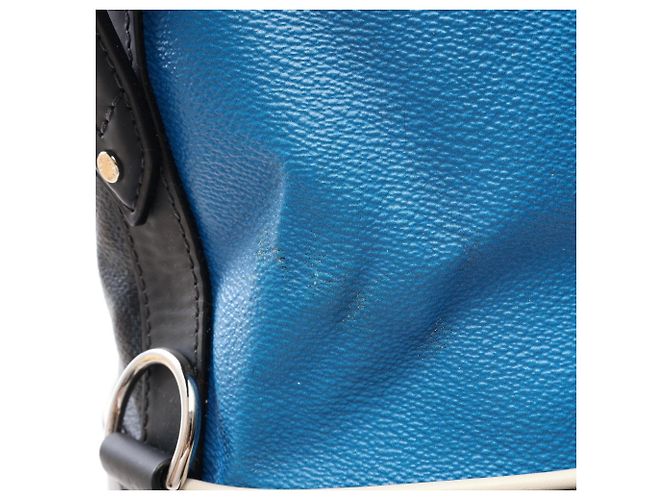 Borsa a tracolla Louis Vuitton Noe Marin Damier Cobalt Nero Multicolore - vista 9