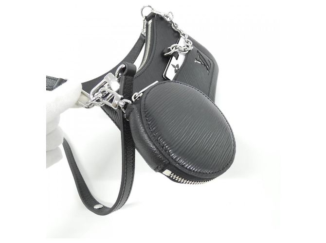 Borsa a Spalla Louis Vuitton Epi Marellini Nero - vista 6
