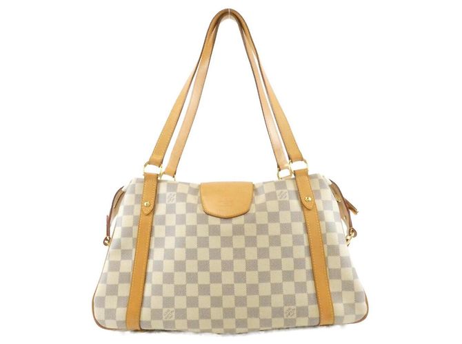 Borsa a tracolla Louis Vuitton Damier Azur Streza PM Blu - vista 2