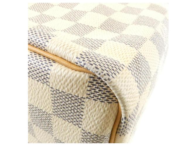 Borsa Boston Louis Vuitton Damier Azur Speedy Blu - vista 2
