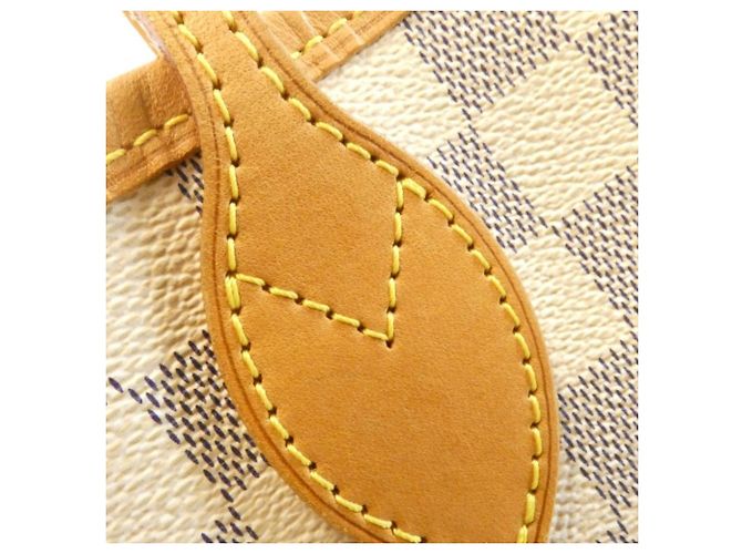 Borsa Louis Vuitton Damier Azur Neverfull MM Blu - vista 6
