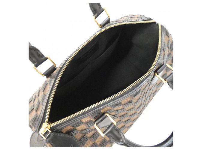 Borsa Louis Vuitton Damier Paillettes Speedy Boston Nero Damier ebene - vista 9