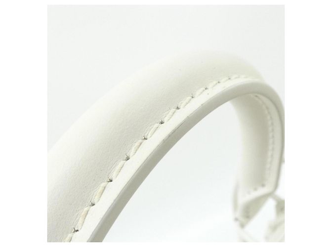 Borsa Louis Vuitton Taurillon Monogram Sac Plat 24H Bianco - vista 4