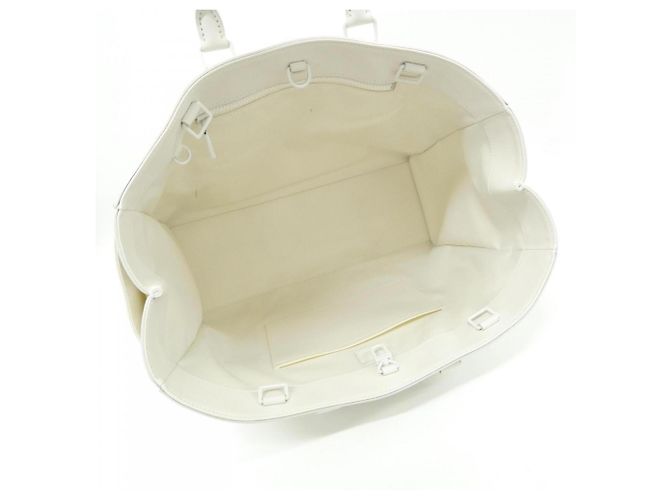 Borsa Louis Vuitton Taurillon Monogram Sac Plat 24H Bianco - vista 5