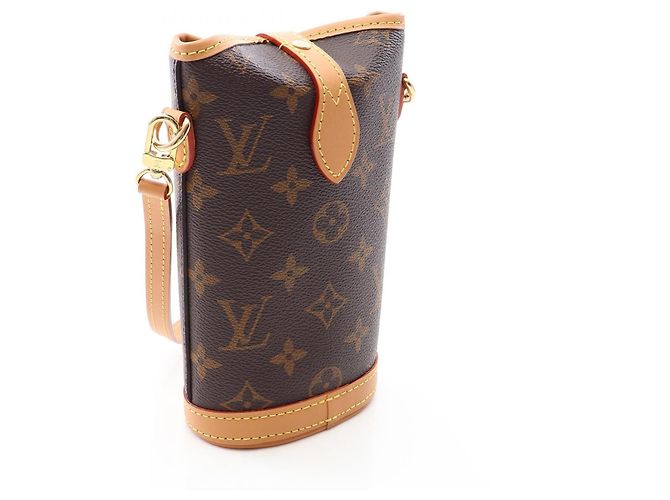 Borsa a tracolla Louis Vuitton Fold Me Pouch Marrone - vista 2