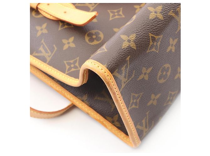 Borsa Tote Louis Vuitton Popincourt Au Marrone - vista 7