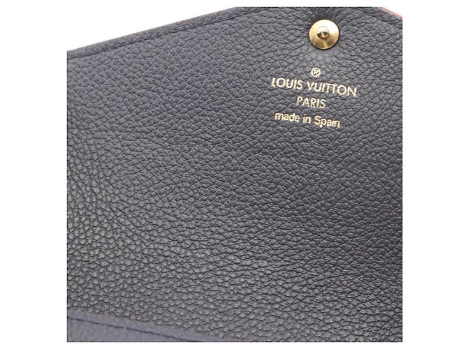 Cartera larga Bi-fold Sarah de Louis Vuitton Roja Azul marino - vista 11
