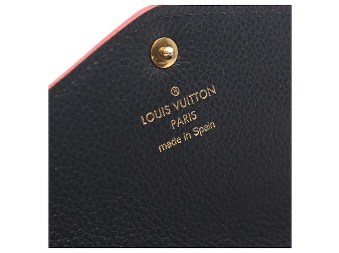 Cartera larga Bi-fold Sarah de Louis Vuitton Roja Azul marino - vista 4