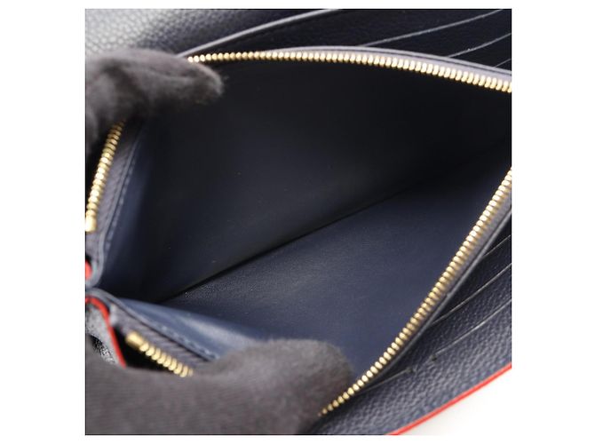 Cartera larga Bi-fold Sarah de Louis Vuitton Roja Azul marino - vista 6