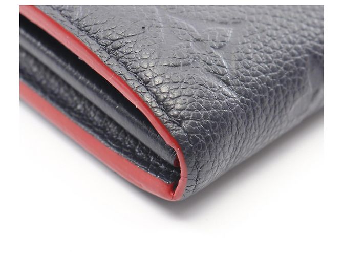 Cartera larga Bi-fold Sarah de Louis Vuitton Roja Azul marino - vista 9